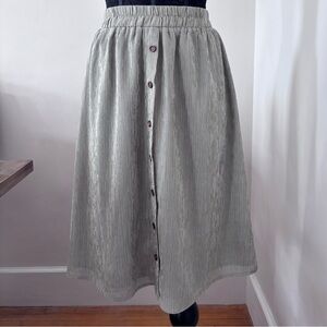 Mikarose pinstripe midi skirt